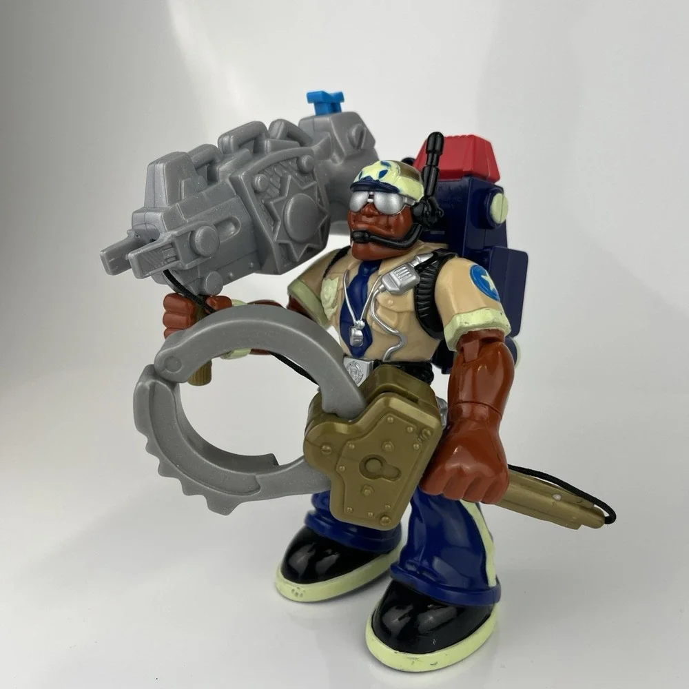 2000 Fisher Price Rescue Heroes Night Squad Police Officer Jake Justice